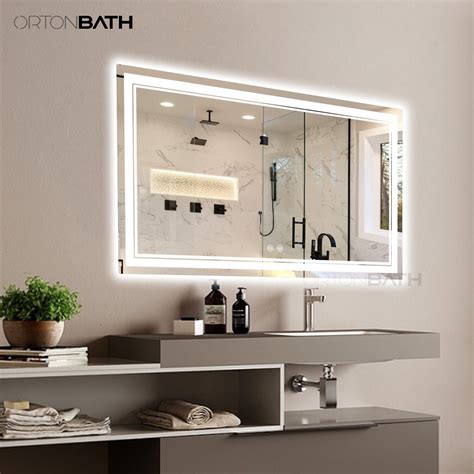 bathroom mirrors anti fog|fogless rectangular bathroom mirrors.